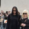 Naomi Campbell, Donatella Versace - Cérémonie religieuse en l'honneur de Franca Sozzani (rédactrice en chef de Vogue Italie décédée le 22 décembre 2016) à Milan, le 27 février 2017.