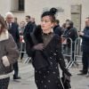 Rita Ora - Arrivée des personnalités à la cérémonie religieuse en l'honneur de Franca Sozzani (rédactrice en chef de Vogue Italie décédée le 22 décembre 2016) à Milan, le 27 février 2017.