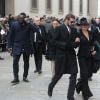 Stella McCartney, Kate Moss et guest - Arrivée des personnalités à la cérémonie religieuse en l'honneur de Franca Sozzani (rédactrice en chef de Vogue Italie décédée le 22 décembre 2016) à Milan, le 27 février 2017