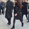 Marco Tronchetti Provera et sa femme Afef Jnifen - Arrivée des personnalités à la cérémonie religieuse en l'honneur de Franca Sozzani (rédactrice en chef de Vogue Italie décédée le 22 décembre 2016) à Milan, le 27 février 2017