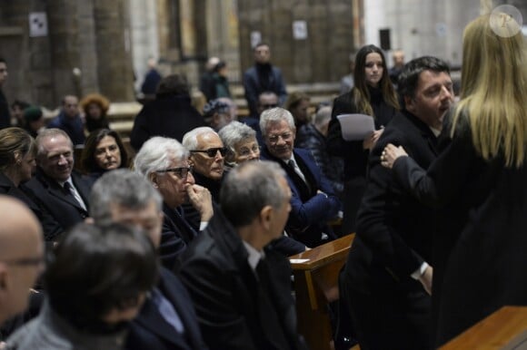 Giorgio Armani - Intérieur - Cérémonie religieuse en l'honneur de Franca Sozzani (rédactrice en chef de Vogue Italie décédée le 22 décembre 2016) à Milan, le 27 février 2017.