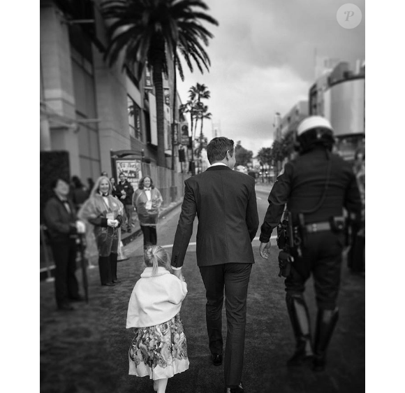 Jeremy Renner et sa fille Ava Berlin à la 89e cérémonie des Oscars, le 27 février 2017