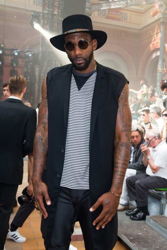 Amar'e Stoudemire, - People au défilé de mode masculine Lanvin PAP Printemps / été 2016 à l'école nationale des Beaux-Arts, à Paris, le 28 juin 2015.