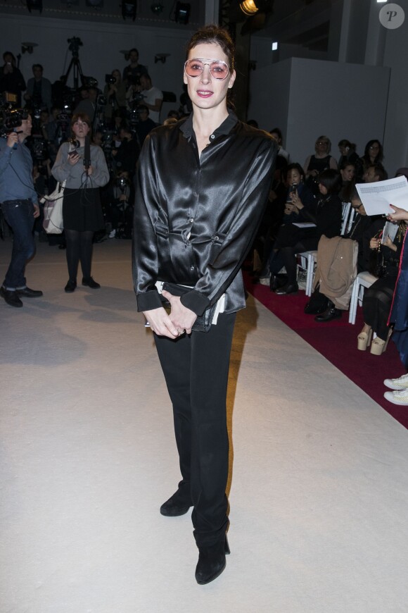 Marie-Agnès Gillot au défilé de mode "Alexis Mabille", collection prêt-à-porter Automne-Hiver 2017-2018 à Paris, le 2 Mars 2017.© Olivier Borde/Bestimage