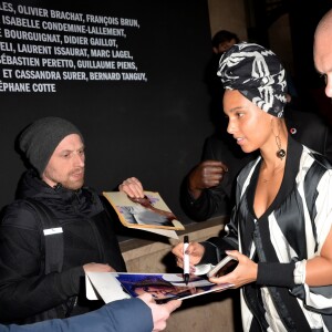 Alicia Keys - Défilé de mode prêt-à-porter automne-hiver 2017/2018 "Rick Owens" au Palais de Tokyo. Paris, le 2 mars 2017. © CVS/Veeren/Bestimage