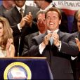 Arnold Schwarzenegger et Maria Shriver - Réélection de l'acteur au poste de gouverneur de l'Etat de Californie le 6 novembre 2006