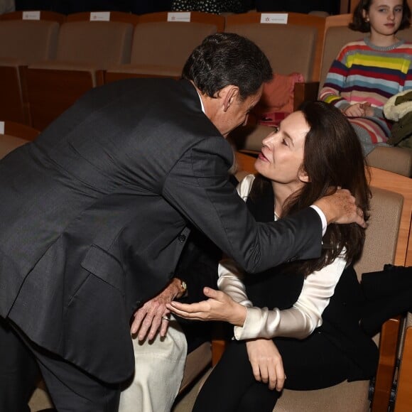 Nicolas Sarkozy - Présentation du nouveau livre de Marisa Bruni Tedeschi "Mes chères filles, je vais vous raconter" à Turin en Italie le 6 mars 2017.