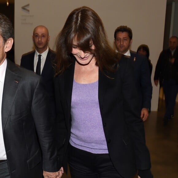 Nicolas Sarkozy et sa femme Carla Bruni-Sarkozy - Présentation du nouveau livre de Marisa Bruni Tedeschi "Mes chères filles, je vais vous raconter" à Turin en Italie le 6 mars 2017.