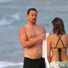 Channing Tatum et sa femme Jenna Dewan s'amusent sur la plage à Hawaï, le 16 février 2017