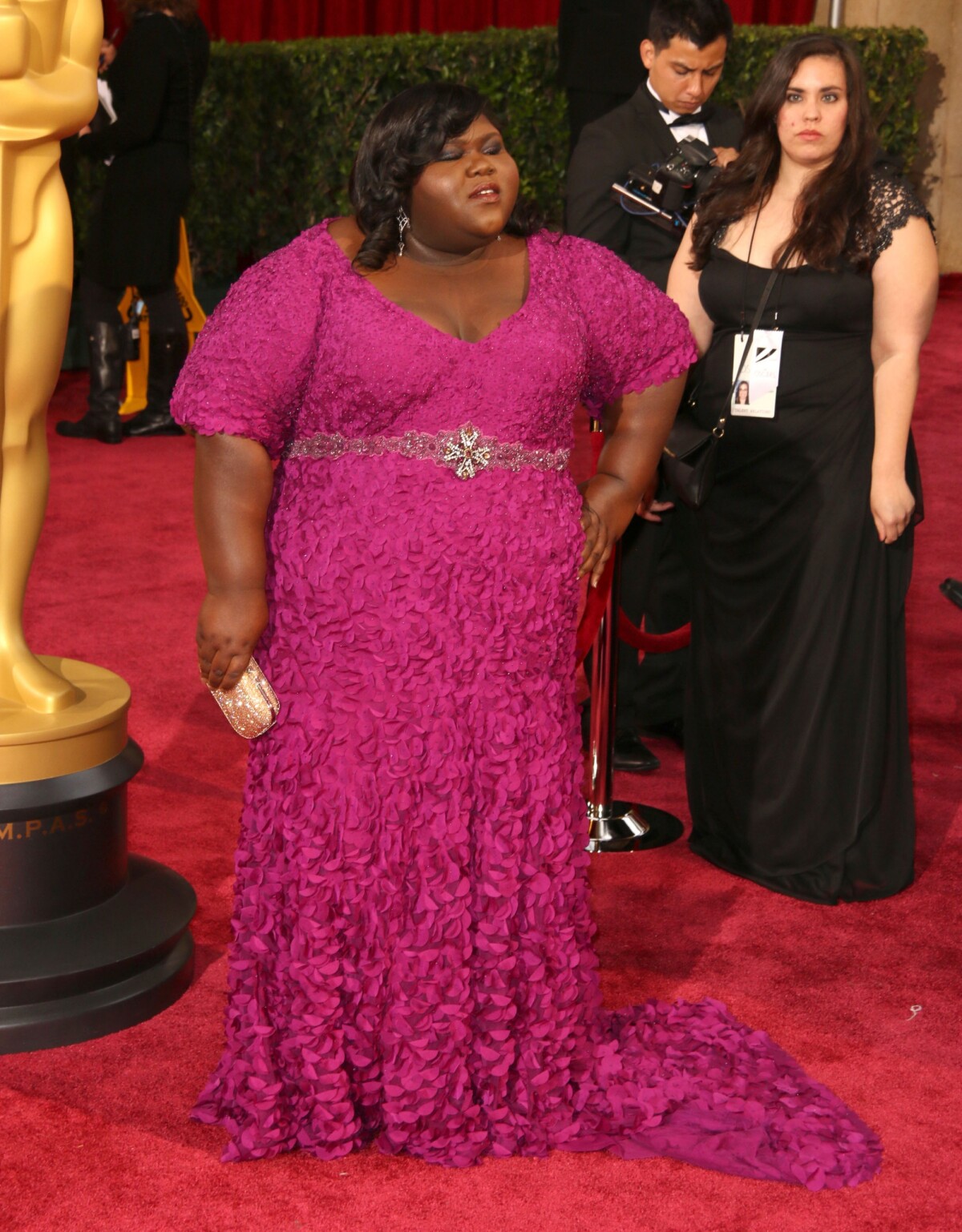 Photo Gabourey Sidibe 86ème cérémonie des Oscars à Hollywood, le 2