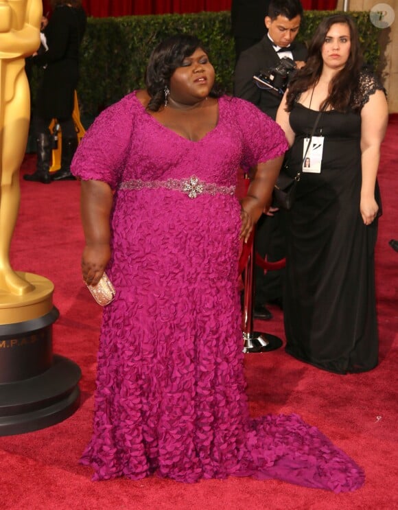 Gabourey Sidibe - 86ème cérémonie des Oscars à Hollywood, le 2 mars 2014.