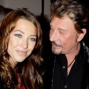 Laura Smet et Johnny Hallyday au vernissage de l'exposition "Images et mode" du photographe Patrick Demarchelier au Petit Palais, à Paris, le 29 septembre 2008.