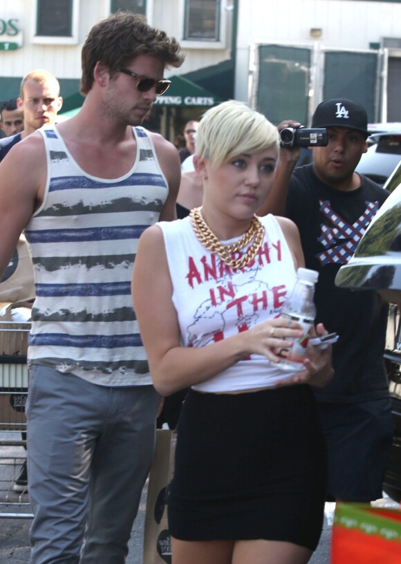 Miley Cyrus et Liam Hemsworth à Los Angeles le 11 septembre 2012