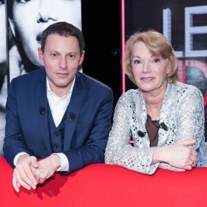 Exclusif - Enregistrement de l'émission "Le Divan" présentée par l'animateur Marc-Olivier Fogiel avec Brigitte Lahaie en invitée, qui sera diffusée le 14 mars sur France 3. Le 24 février 2017 © Cyril Moreau / Bestimage