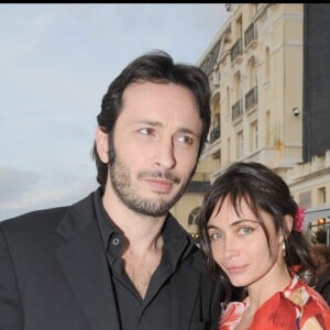 Emmanuelle Béart et Michaël Cohen à Cabourg en juin 2008.