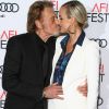 Johnny Hallyday et sa femme Laeticia Hallyday à la première de "Rules Don't Apply" à Los Angeles, le 10 novembre 2016.