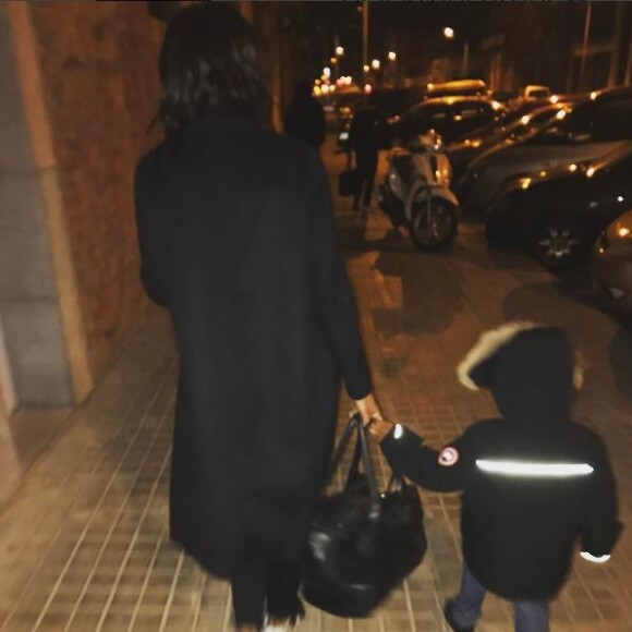 Black M publie une photo de son fils sur Instagram, à l'occasion de son 5e anniversaire. Le 13 mars 2017.