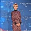 Scarlett Johansson (habillée en Haney) lors de la conférence de presse du film Ghost in the Shell à Tokyo le 16 mars 2017.
