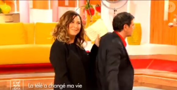 Evelyne Thomas danse avec Christian Quesada - "C'est mon choix", lundi 20 mars 2017, Chérie 25