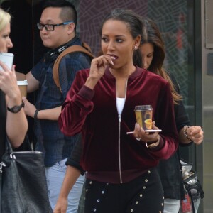 Exclusif - Mel B à la sortie des studios de KIIS FM à Sydney en Australie, le 20 novembre 2016.