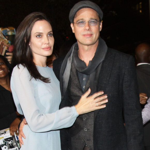 Angelina Jolie et son mari Brad Pitt à la première du film 'By The Sea' réalisé par Angelina à New York, le 3 novembre 2015