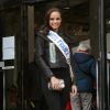 Alicia Aylies (Miss France 2017) arrivant au défilé de mode "Guy Laroche", collection prêt-à-porter Automne-Hiver 2017-2018 au palais de Tokyo à Paris, le 1er Mars 2017.© CVS/Veeren/Bestimage