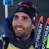 Martin Fourcade médaillé de bronze du sprint aux Mondiaux de biathlon à Hochfilzen, Autriche, le 11 février 2017.
