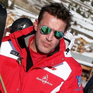 Exclusif - Benjamin Castaldi - Les chroniqueurs de "Touche pas à mon poste" (TPMP) tournent "TPMP fait du ski" à Montgenèvre dans les Hautes-Alpes le 17 décembre 2016. © Dominique Jacovides / Bestimage