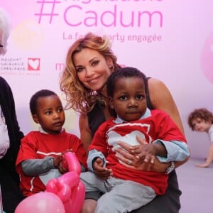 Exclusif - Le Professeur Francine Leca, Ingrid Chauvin - Election du Bébé Cadum 2017 lors de la "Rigoladerie Cadum, la family party engagée" en présence des marraines et de l'association "Coeur a Coeur" à Paris le 4 février 2017. © Philippe Doignon / Bestimage