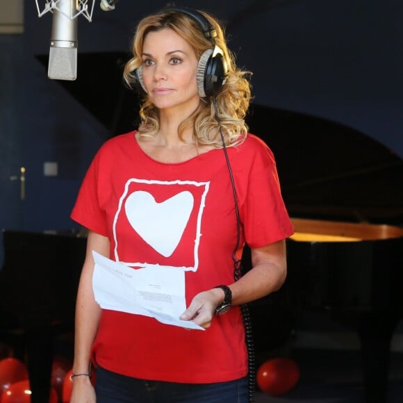 Exclusif - Ingrid Chauvin - Enregistrement du clip de la chanson "Coeur à coeur" au profit de Mécénat Chirurgie Cardiaque aux studios de la Seine à Paris, le 14 décembre 2016. © CVS/Bestimage