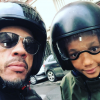 JoeyStarr et son fils Mathis (alias Elhadj, 11 ans) sur une photo publiée sur Instagram le 14 février 2017