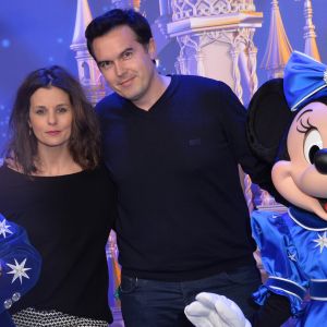 Faustine Bollaert et son mari Maxime Chattam - 25 ème anniversaire de Disneyland Paris à Marne-La-Vallée le 25 mars 2017 © Veeren Ramsamy / Bestimage