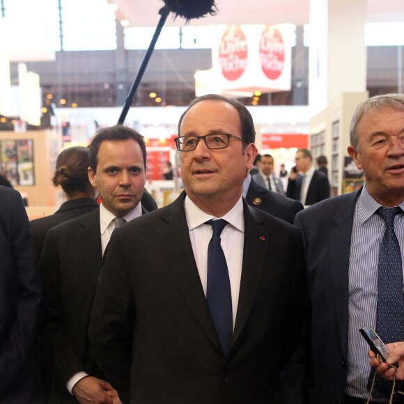 Antoine Gallimard - Le président François Hollande à l'inauguration de "Livre Paris", la 37ème édition du salon du livre à Paris le 23 mars 2017.  © CVS / Bestimage