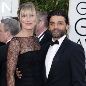 Oscar Isaac et sa compagne Elvira Lind - La 73ème cérémonie annuelle des Golden Globe Awards à Beverly Hills, le 10 janvier 2016.