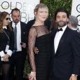 Oscar Isaac et sa compagne Elvira Lind - La 73ème cérémonie annuelle des Golden Globe Awards à Beverly Hills, le 10 janvier 2016.