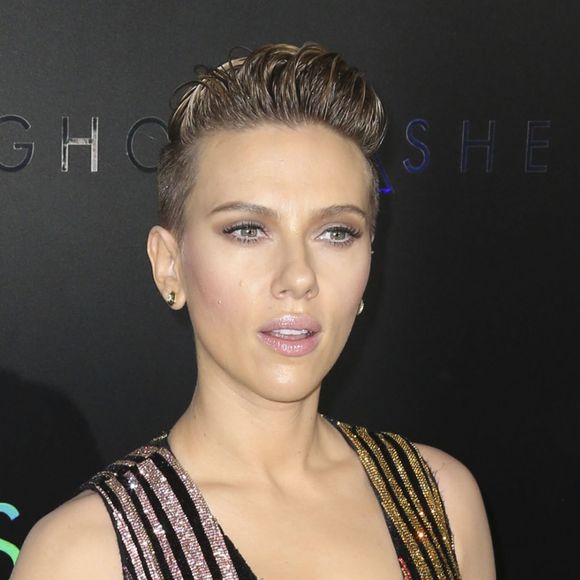 Scarlett Johansson (robe Balmain) à la première de 'Ghost In The Shell' au théâtre AMC Lincoln Square à New York, le 29 mars 2017 © Morgan Dessalles/Bestimage