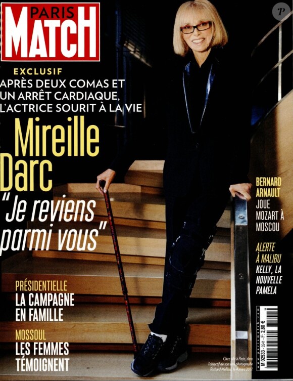 Couverture du magazine "Paris Match" en kiosques le 30 mars 2017
