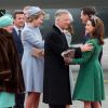 Le roi Philippe de Belgique et la reine Mathilde de Belgique, Le prince Joachim de Danemark, la princesse Marie de Danemark, le prince Frederik de Danemark, la princesse Mary de Danemark et la reine Margrethe II de Danemark - Le roi Philippe de Belgique et de la Reine Mathilde de Belgique arrivent à l'aéroport de Copenhague au Danemark pour une visite d'Etat le 28 mars 2017.