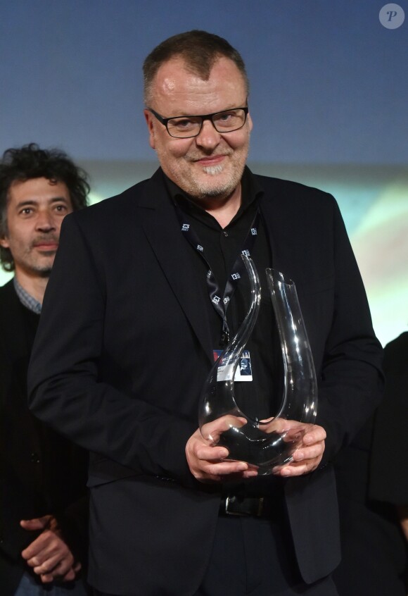 Le réalisateur allemand Stefan Ruzowitzky reçoit le Prix du Jury pour son film "Cold Hell" lors de la cérémonie de clôture de la 9ème édition du Festival International du Film Policier de Beaune, le 1er avril, 2017. © Giancarlo Gorassini/Bestimage