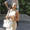 Mel B à la sortie de son domicile, Los Angeles, après son annonce officielle de son divorce avec Stephen Bela­fonte, le 5 avril 2017.