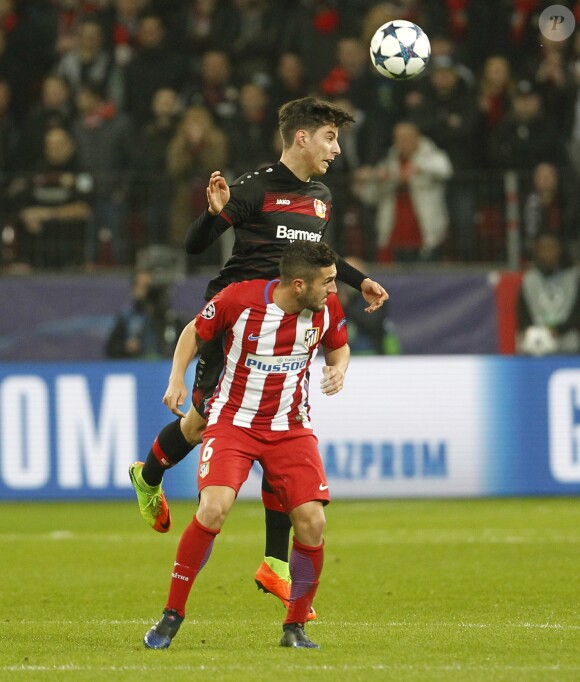 Koke le 21 février 2017 lors du match de Ligue des Champions entre l'Atletico Madrid et le Bayer Leverkusen en Allemagne.