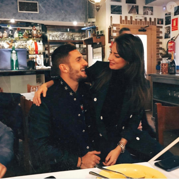 Koke (Atletico Madrid) et sa compagne Beatriz Espejel, photo Instagram janvier 2017.