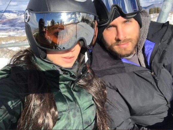 Kourtney Kardashian et Scott Disick à Aspen. Décembre 2016.