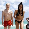 Lourdes Leon lors d'une journée à la plage à Miami avec ses amis le 10 avril 2017