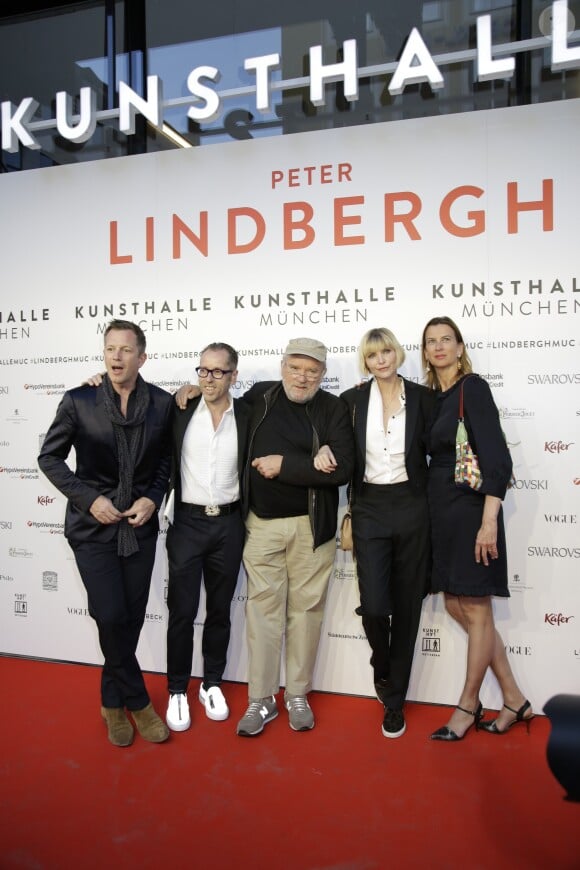 Thierry Maxime Loriot, Dr. Roger Diederen, Peter Lindbergh, Nadja Auermann, Emily Ansenk - Vernissage de l'exposition "Peter Lindbergh, From Fashion to Reality" à Munich. Le 11 avril 2017.
