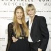 Le top model Nadja Auermann et sa fille Cosima Auermann - Vernissage de l'exposition "Peter Lindbergh, From Fashion to Reality" à Munich. Le 11 avril 2017.