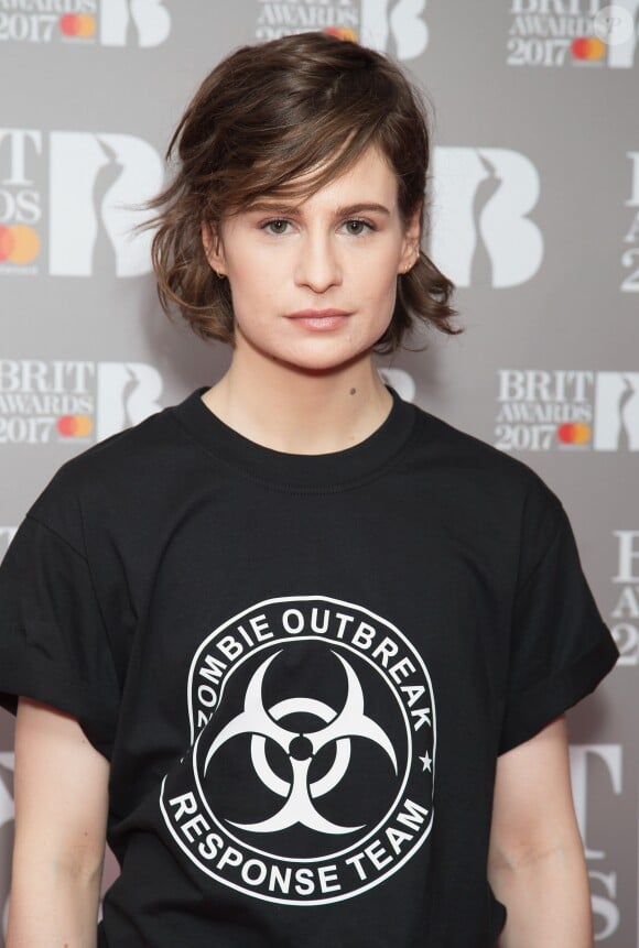 Héloïse Letissier (Christine and the Queens) - Célébrités lors des "Brit Awards 2017" à Londres le 14 janvier 2017