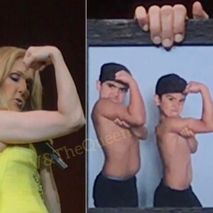 Céline Dion parodie ses jumeaux