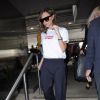 Victoria Beckham arrive à l'aéroport de LAX à Los Angeles, le 17 avril 2017.