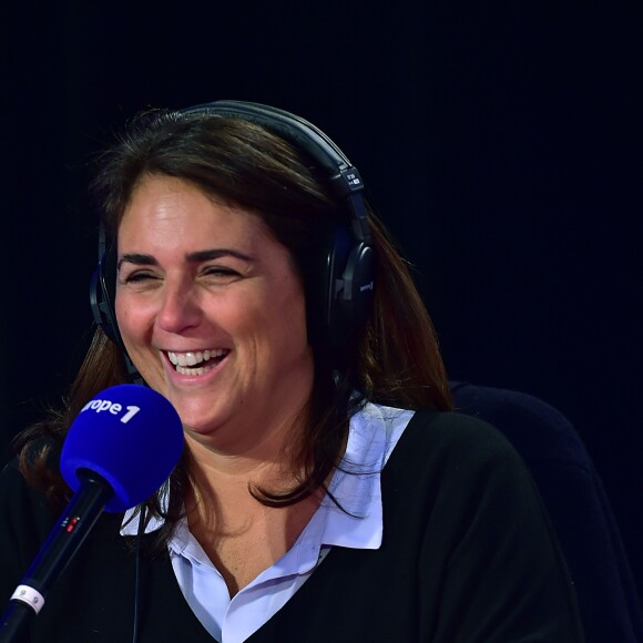 Valérie Bénaïm - Journée spéciale du 60ème anniversaire de la radio Europe 1 à Paris le 4 février 2015.